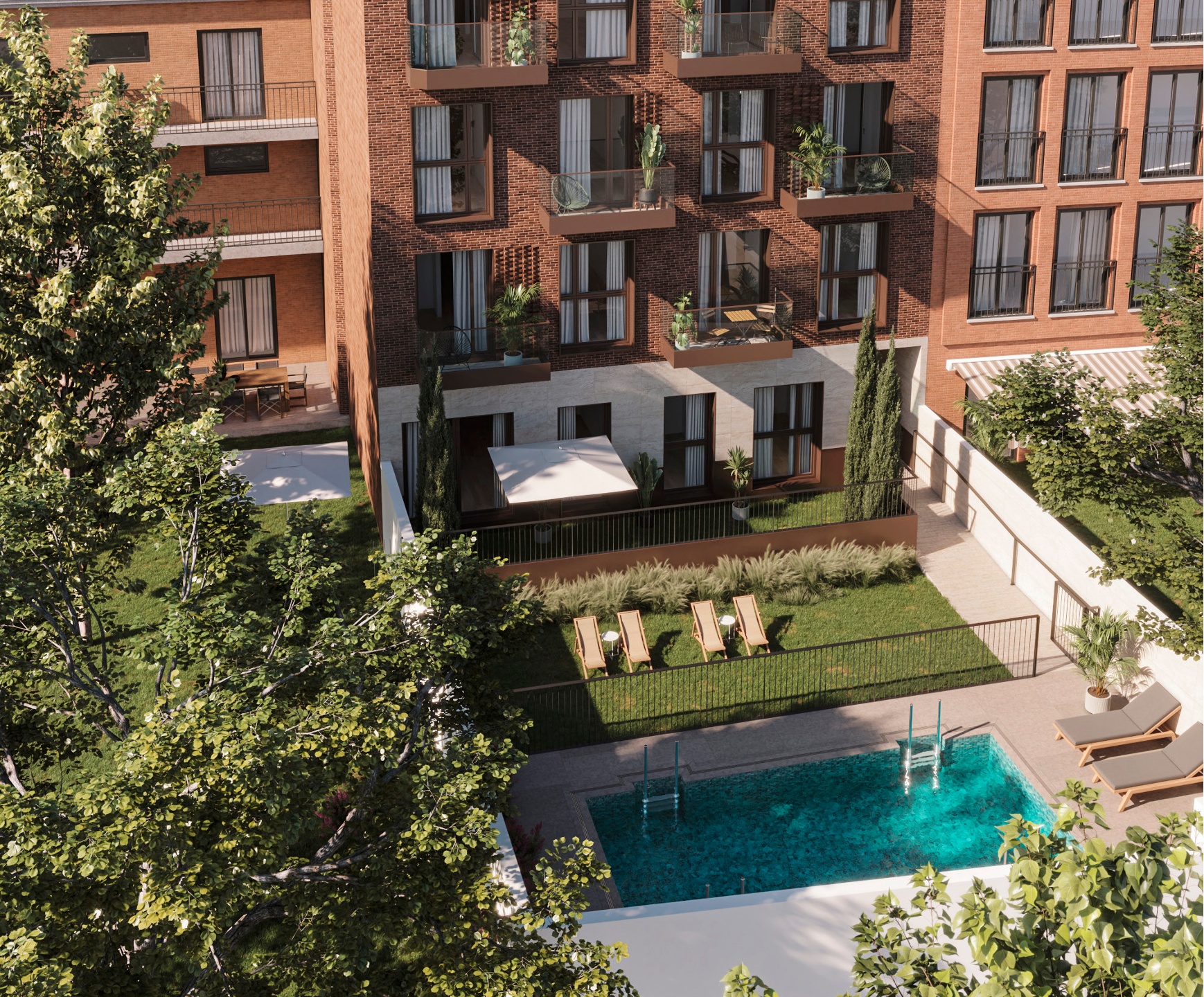 piso en venta en Durazno Residencial - Durazno 9B exterior piscina.jpg